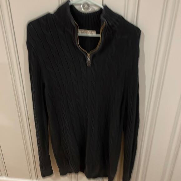 Old navy black quarter zip sweater medium - Picture 3 of 8